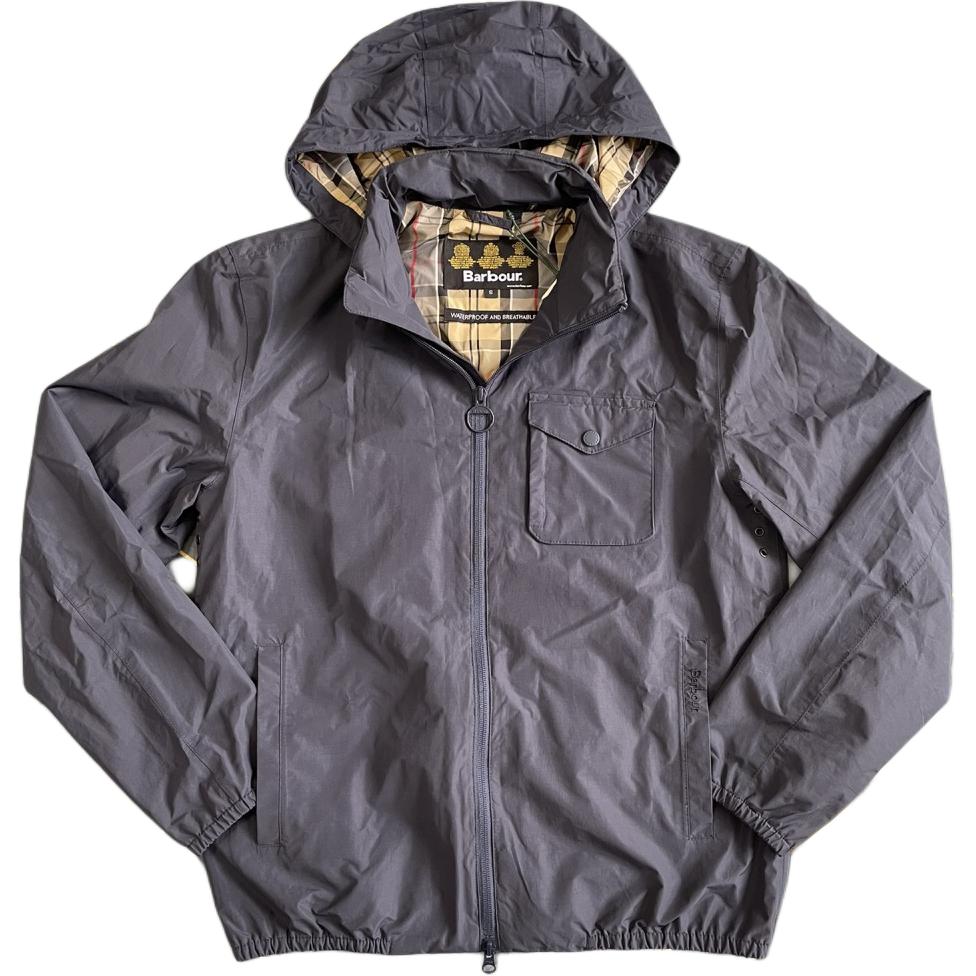 Barbour Black Waterproof Hoodie Jacket with Zip Pocket MWB0803NY51