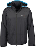 Barbour Black Zip-Up Jacket with Logo and Standing Collar MWB1012BK11 Barbour Black Zip-Up Jacket with Logo and Standing Collar MWB1012BK11
