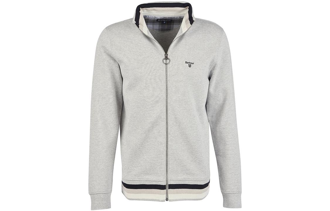 Barbour Casual Stand Collar Zip Jacket Gray MOL0408-GY