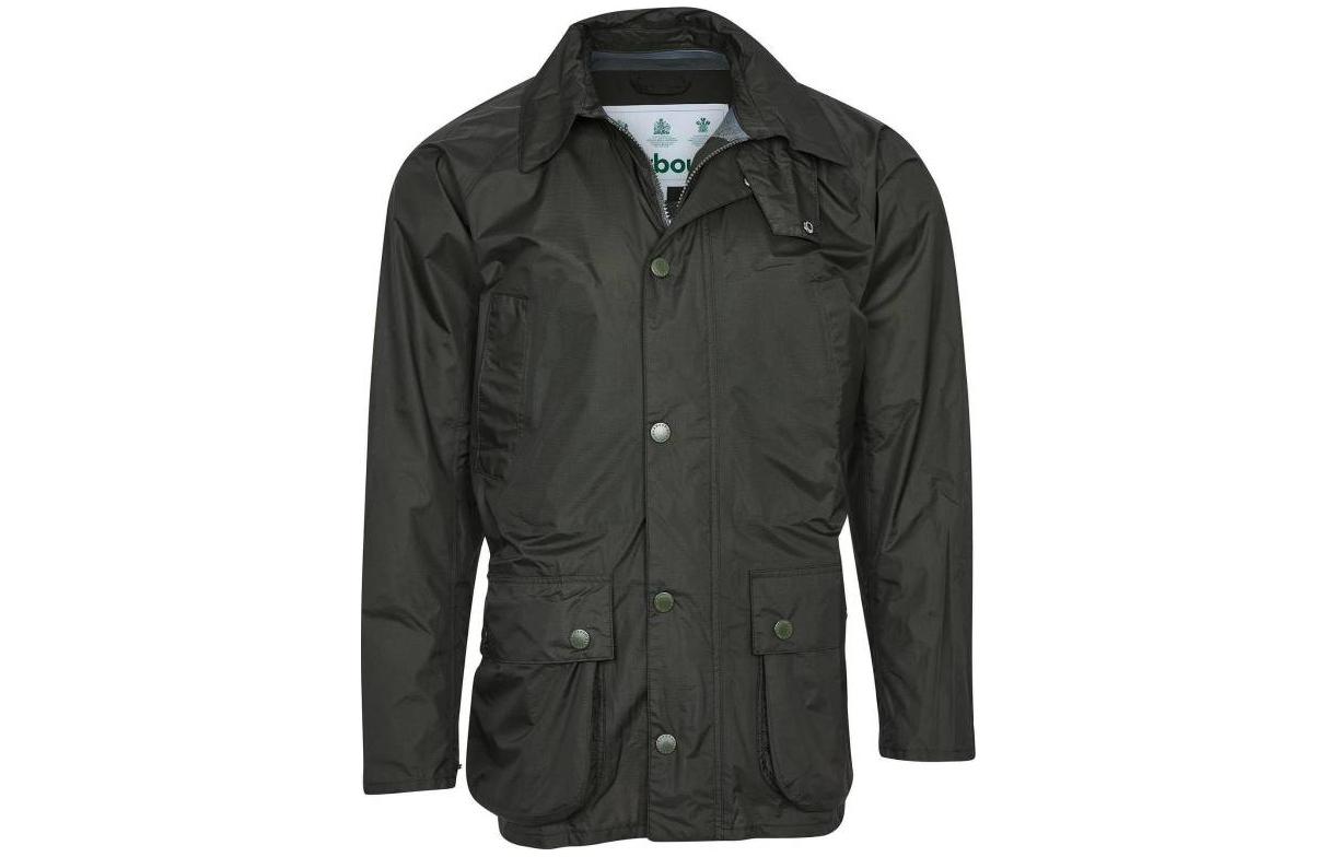 Barbour Casual Zip-Up Collared Long-Sleeve Jacket Deep Green MWB0880SG51