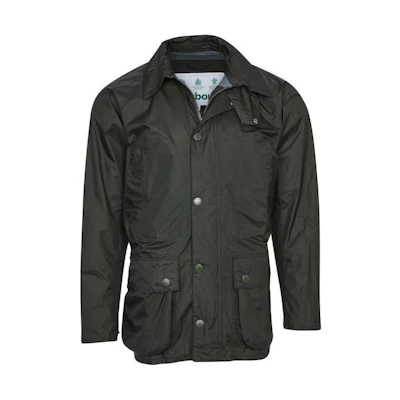 Barbour Casual Zip-Up Collared Long-Sleeve Jacket Deep Green MWB0880SG51