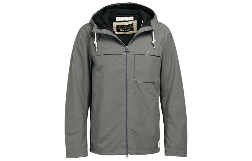 Barbour Charcoal Gray Hooded Waterproof Jacket for Outdoor Adventures MSP0055-GY