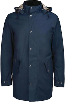 Barbour Chelsea Mac Jaket Biru Dongker Single-Breasted dengan Hoodie MWB1007NY71 Buy Barbour Chelsea Mac Jaket Biru Dongker Single-Breasted dengan Hoodie MWB1007NY71