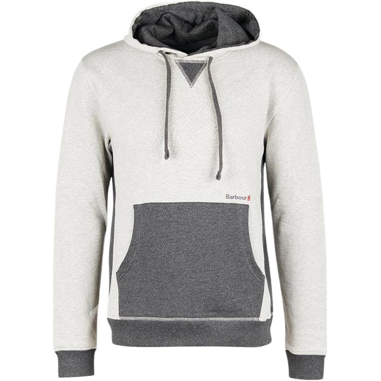 Barbour Colorblock Pullover Hoodie Gray Casual Wear MOL0423-GY