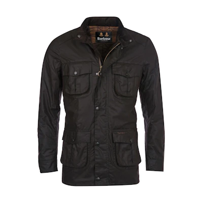 Barbour Corbridge Brown Wax Jacket Full-Zip Stand Collar Long Sleeve Coat MWX0340RU91