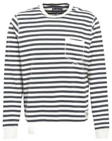 Barbour Cotton Striped Crewneck Long-Sleeve Sweatshirt Charcoal Stripes MOL0386-GY Barbour Cotton Striped Crewneck Long-Sleeve Sweatshirt Charcoal Stripes MOL0386-GY