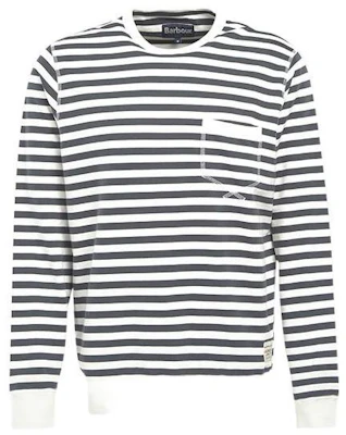 Barbour Sweatshirt Lengan Panjang Crewneck Katun Garis Arang Stripes MOL0386-GY Buy Barbour Sweatshirt Lengan Panjang Crewneck Katun Garis Arang Stripes MOL0386-GY