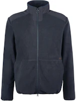 Barbour Country Fleece Jacket Navy Blue Solid Stand Collar Zip-Up MFL0147NY71 Barbour Country Fleece Jacket Navy Blue Solid Stand Collar Zip-Up MFL0147NY71