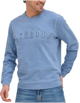 Barbour Crewneck Pullover Sweatshirt Light Blue Long Sleeve Casual MOL0483BL34 Buy Barbour Crewneck Pullover Sweatshirt Light Blue Long Sleeve Casual MOL0483BL34