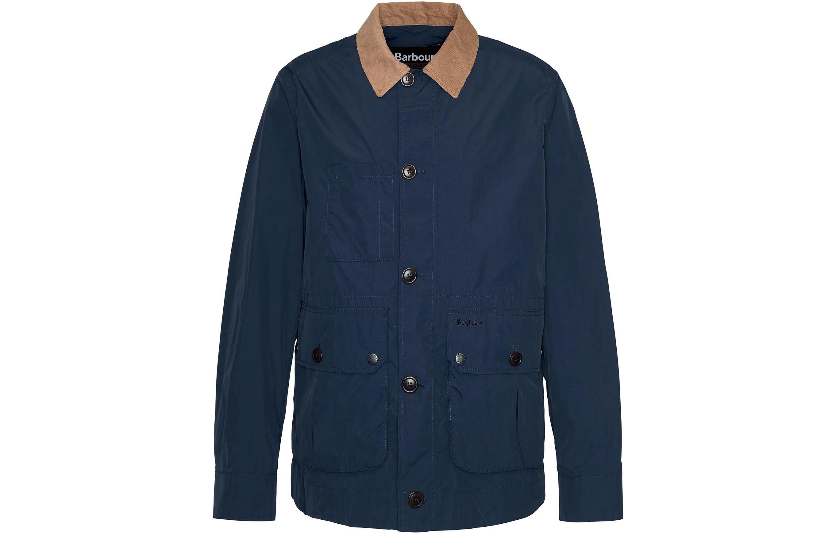 Barbour Denby Casual Jacket Navy Blue Colorblock Long Sleeve Outerwear MCA0965NY71