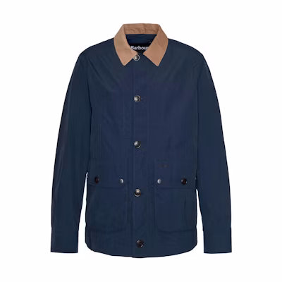 Barbour Denby Casual Jacket Navy Blue Colorblock Long Sleeve Outerwear MCA0965NY71
