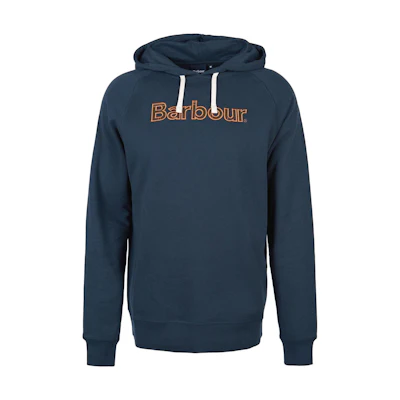 Barbour Explorer Marina Fogle Logo Embroidered Hoodie Blue () MOL0480NY91