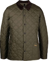BARBOUR FW22 Quilted Diamond Jacket Olive Green MQU0240OL71 BARBOUR FW22 Quilted Diamond Jacket Olive Green MQU0240OL71