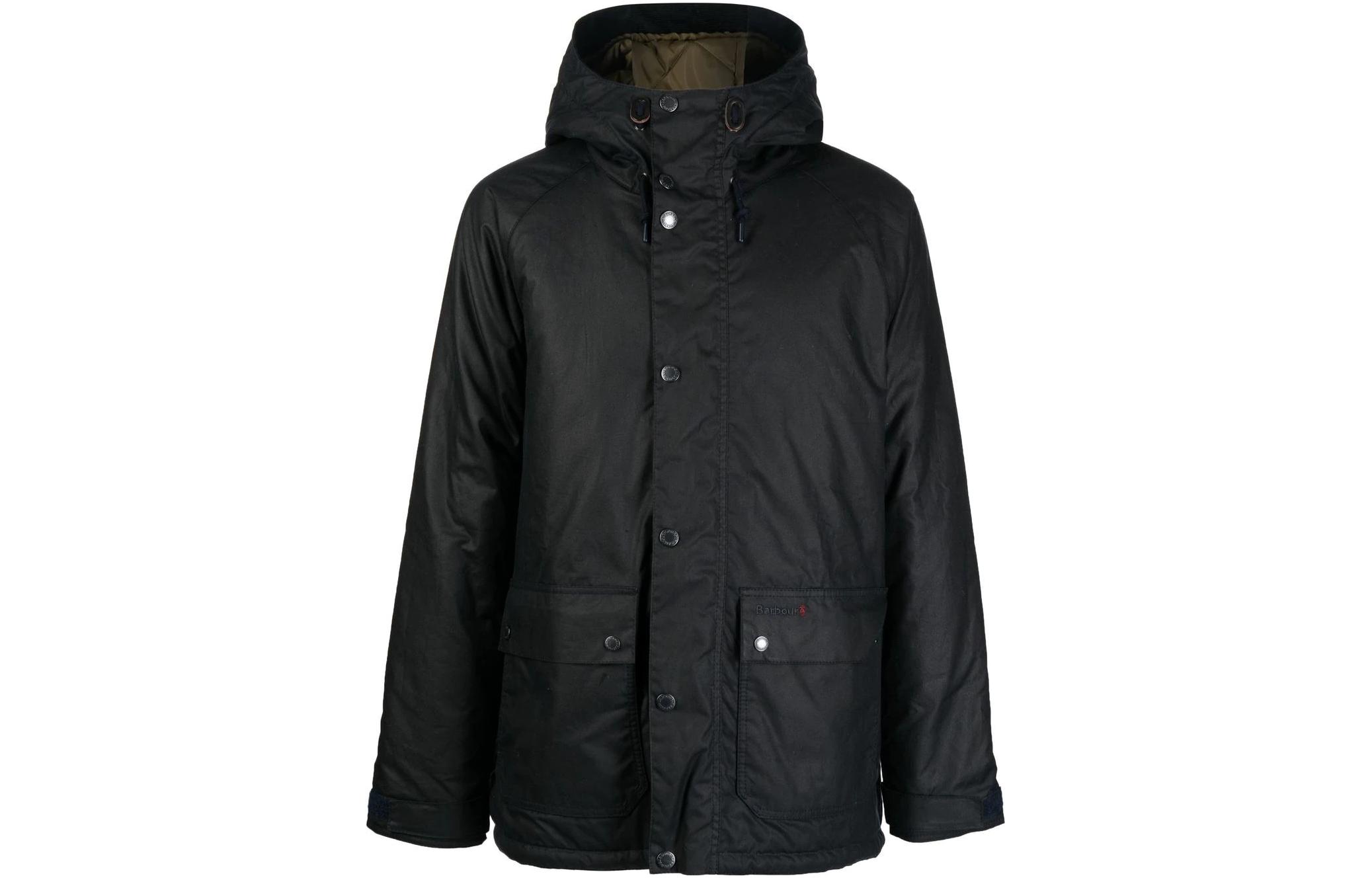 Barbour FW22 Black Hooded Wax Jacket MWX2115NY92