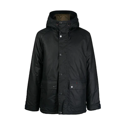 Barbour FW22 Black Hooded Wax Jacket MWX2115NY92