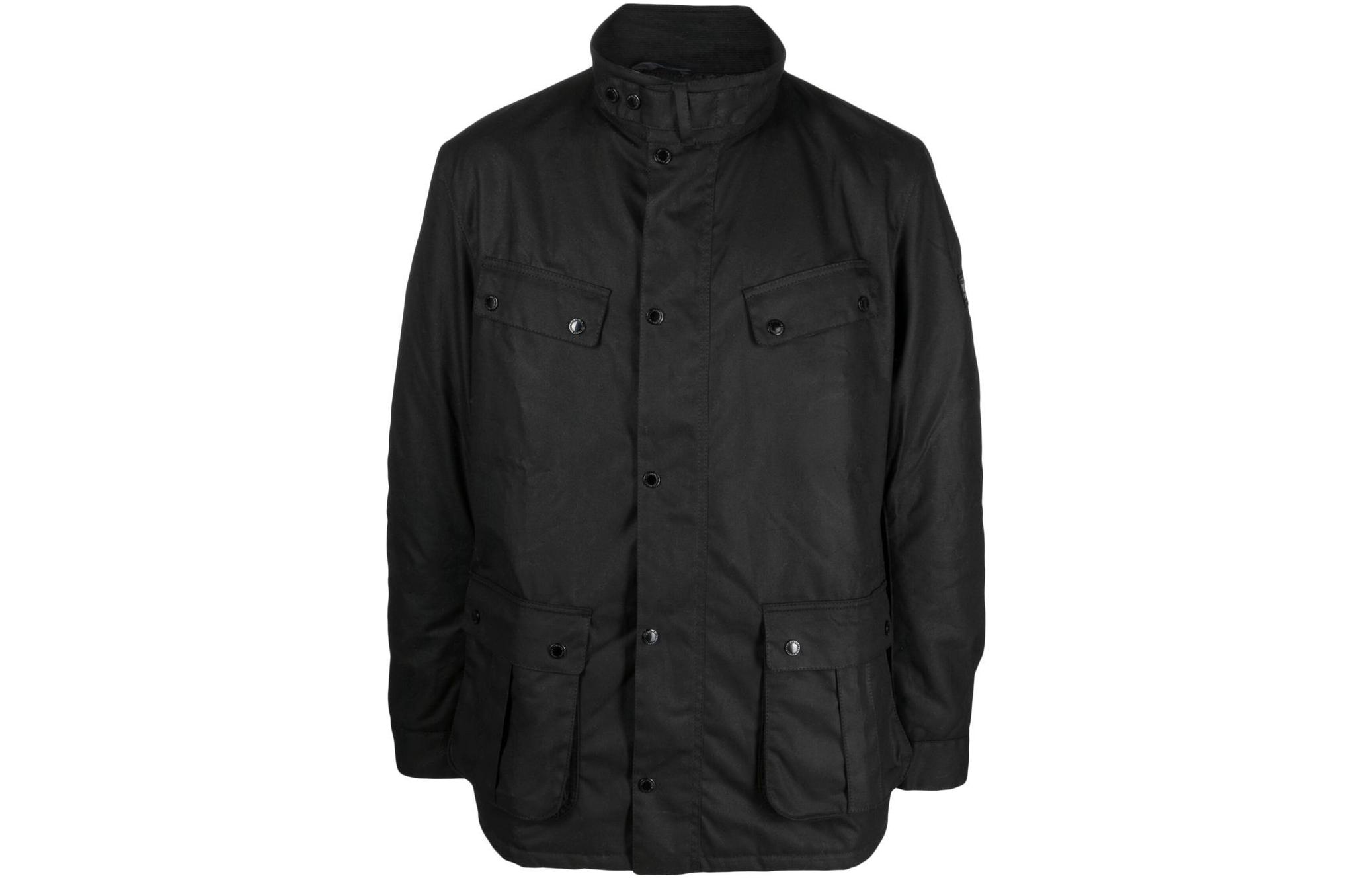 Barbour FW22 Black Waxed Cotton Collar Jacket MWX1855BK11
