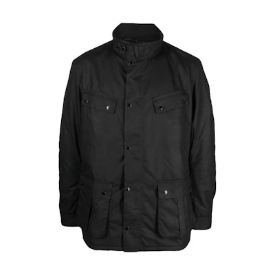 Barbour FW22 Black Waxed Cotton Collar Jacket MWX1855BK11