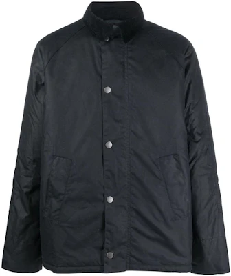 Barbour FW22 Jaket Katun Waxed Navy Mantel Single-Breasted MWX2001NY92 Buy Barbour FW22 Jaket Katun Waxed Navy Mantel Single-Breasted MWX2001NY92