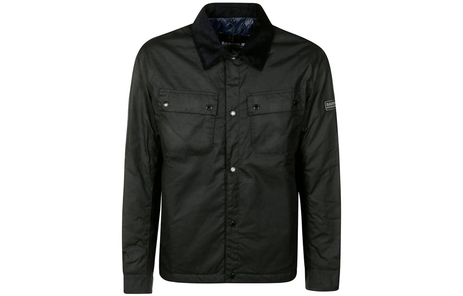 Barbour FW22 Solid Waxed Jacket Navy Blue Long Sleeve MWX2019MWXNY92