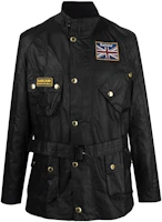 Barbour FW22 Waxed Cotton Belted Jacket Black Mens MWX0068BK91 Barbour FW22 Waxed Cotton Belted Jacket Black Mens MWX0068BK91