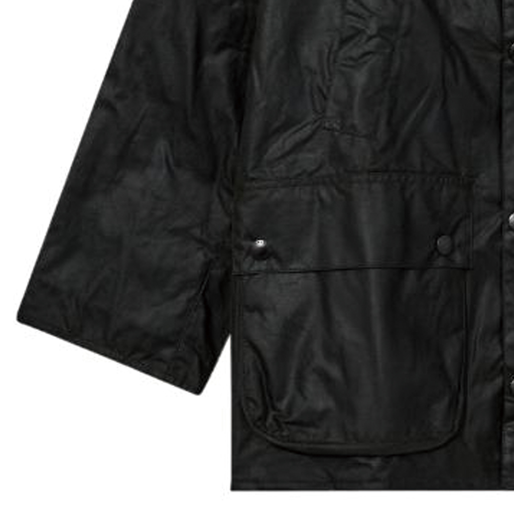 Details for BARBOUR FW23 Jaket Resleting Hijau Solid Berstud. MWX1679