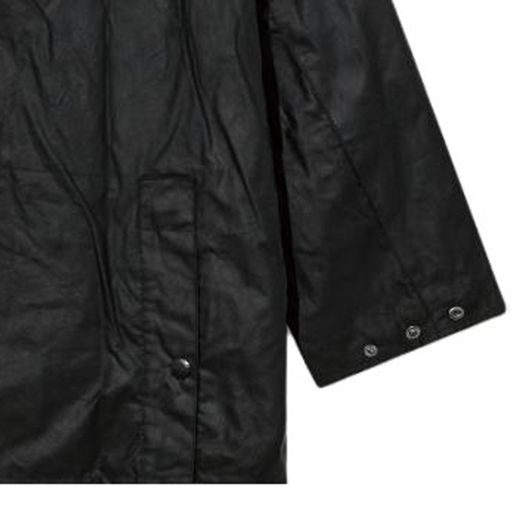 Cheap BARBOUR FW23 Jaket Resleting Hijau Solid Berstud. MWX1679