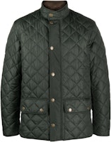BARBOUR FW23 Olive Green Solid Quilted Casual Jacket. MQU1715 BARBOUR FW23 Olive Green Solid Quilted Casual Jacket. MQU1715