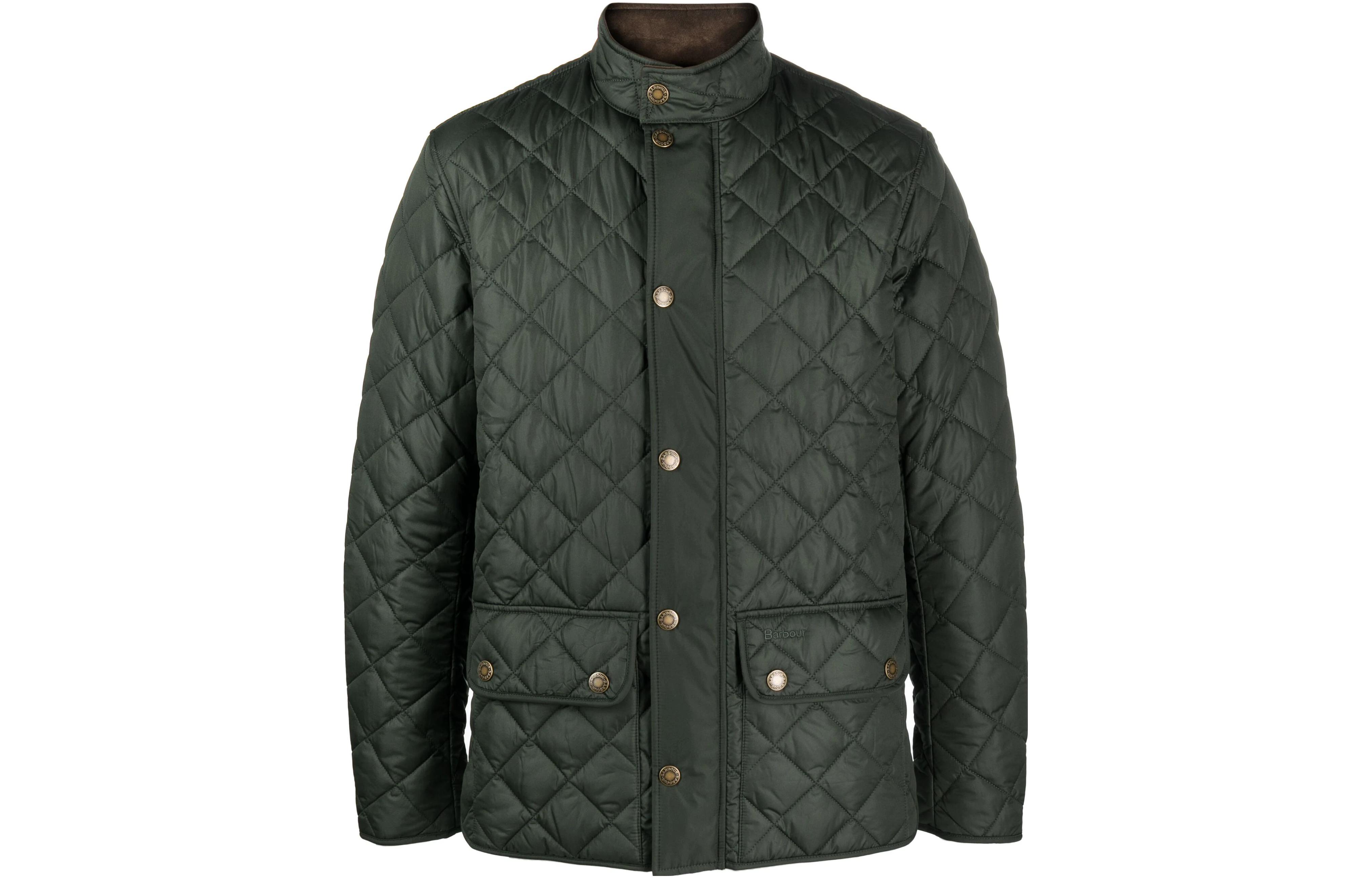 Order 巴伯尔 FW23 橄榄绿色菱格纹休闲夹克外套 MQU1715