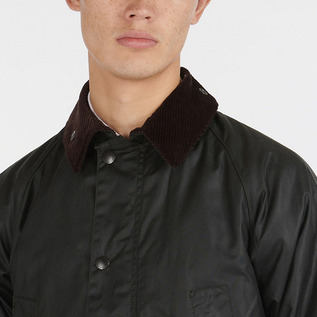 Details for BARBOUR FW23 綠色蠟質長袖外套 MWX1758