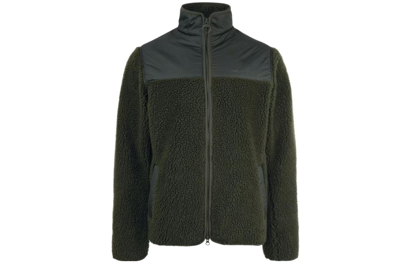 Barbour FW23 Army Green Embroidered Letter Patchwork Jacket MFL0170OL51