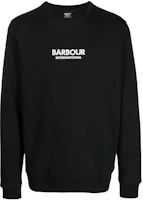 Barbour FW23 Black Colorblock Logo Print Pullover Sweatshirt MOL0448BK31 Barbour FW23 Black Colorblock Logo Print Pullover Sweatshirt MOL0448BK31