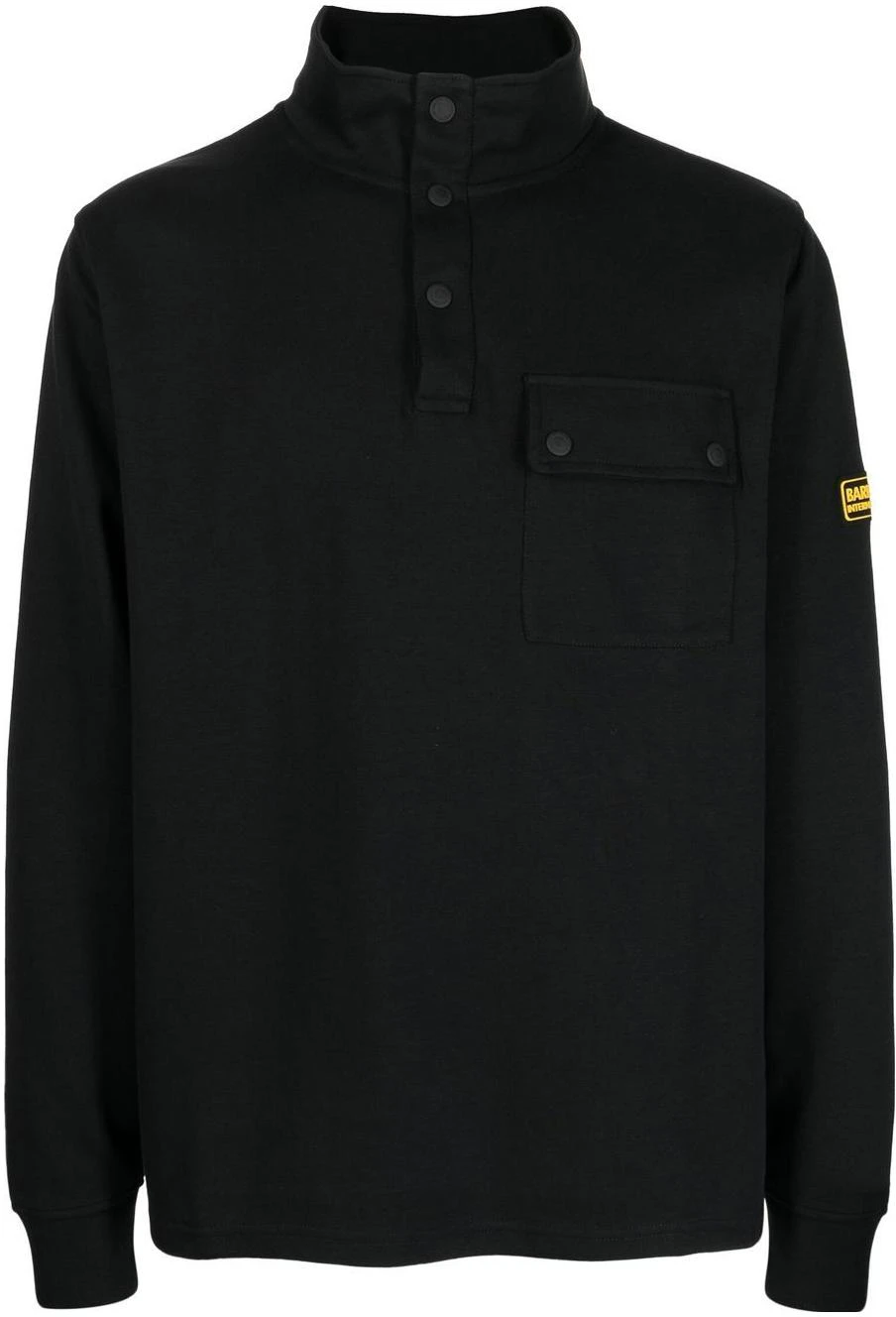 barbour-fw-23-black-high-neck-sweatshirt-with-solid-logo-patch-mol-0452-bk-31