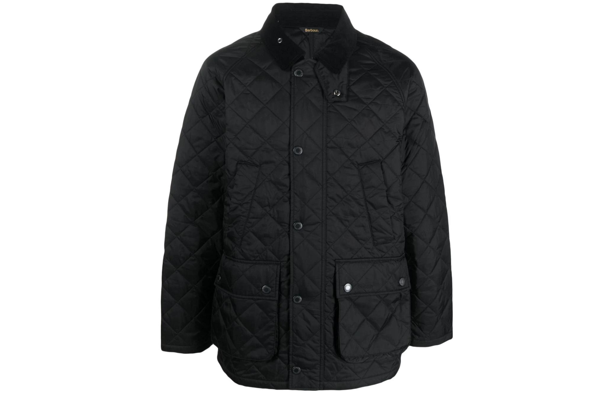 Barbour FW23 Black Solid Color Long-Sleeve Jacket MQU1638