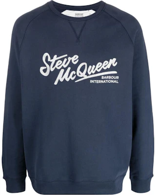 Barbour FW23 Blue Crewneck Sweatshirt with Solid Logo Print MOL0548NY75 Buy Barbour FW23 Blue Crewneck Sweatshirt with Solid Logo Print MOL0548NY75