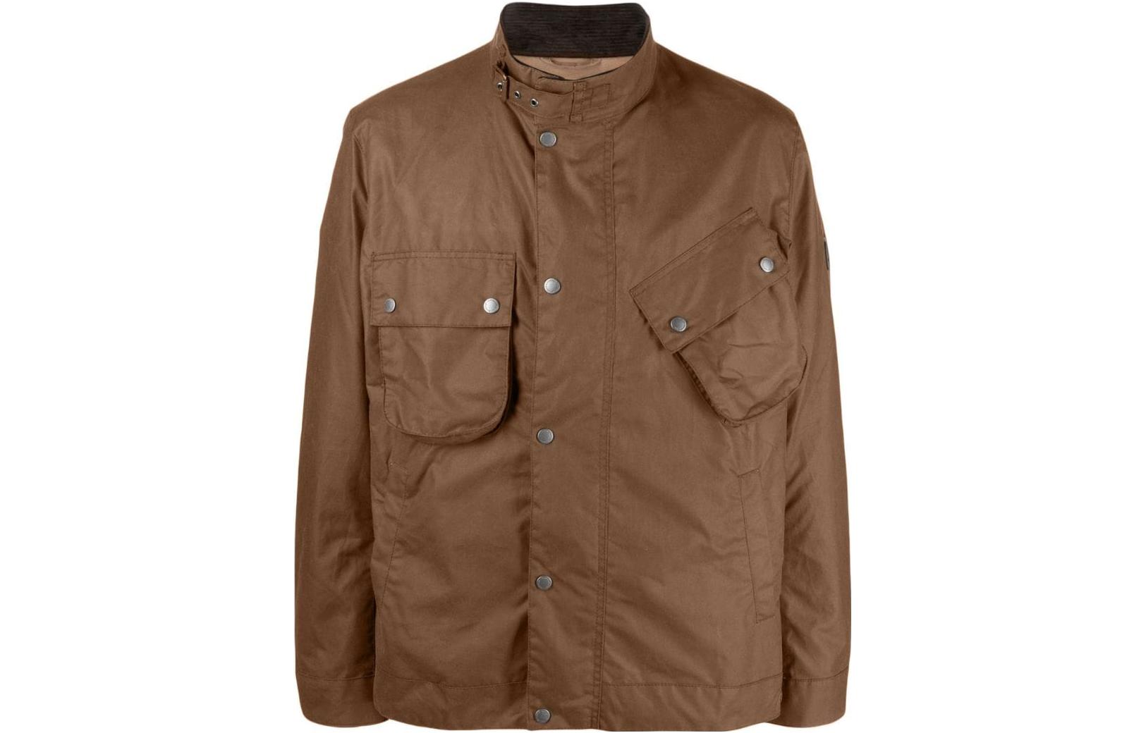Barbour FW23 Casual Single-Breasted Jacket in Wheat Brown MWX2217TA51