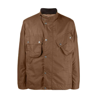 Barbour FW23 Casual Single-Breasted Jacket in Wheat Brown MWX2217TA51