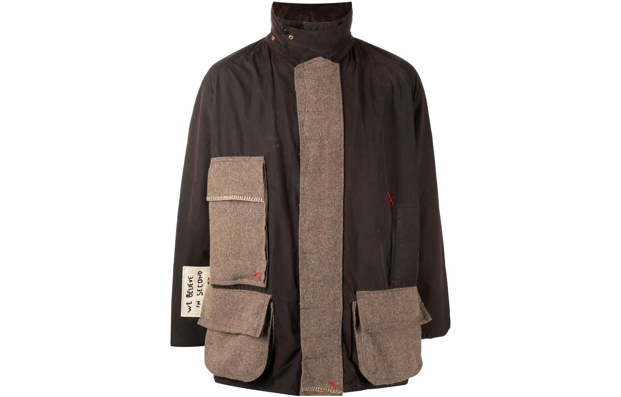 Barbour FW23 Color Block Zip-Up Long Sleeve Jacket for Men HWF025