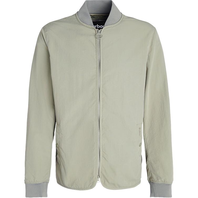 Barbour FW23 Gray-Green Solid Zip Pocket Long-Sleeve Jacket MCA0975-GRAY-GREEN 圖 2