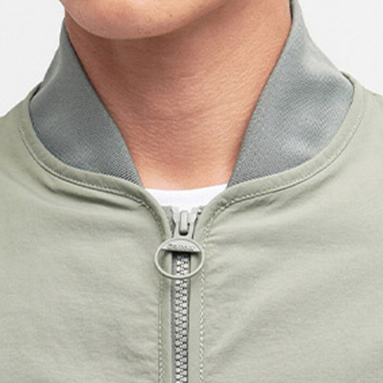 Barbour FW23 Gray-Green Solid Zip Pocket Long-Sleeve Jacket MCA0975-GRAY-GREEN 圖 6