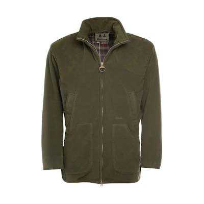 Barbour FW23 Green Solid Zip Pocket Long-Sleeve Jacket MFL0069OL71