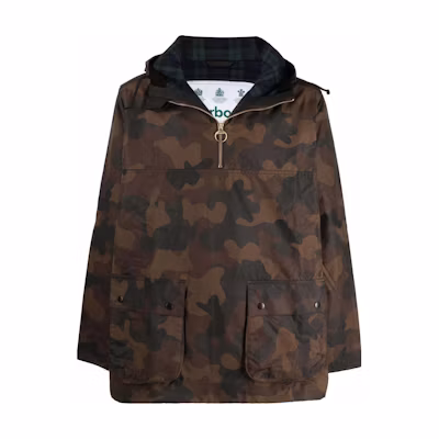 Barbour FW23 Multicolor Camo Waxed Hooded Jacket MWX1879MWX0L51