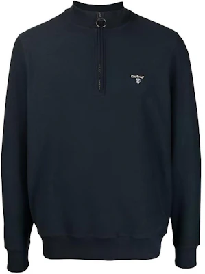 Barbour FW23 Navy Half-Zip Sweatshirt with Embroidered Logo MOL0393NY91 Buy Barbour FW23 Navy Half-Zip Sweatshirt with Embroidered Logo MOL0393NY91