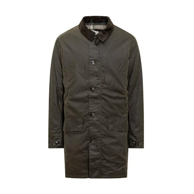 Barbour FW23 Olive Green Waxed Cotton Long Coat Jacket MWX1861OL52