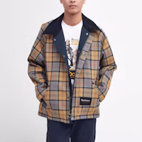 Lookbook BARBOUR FW23 雙面休閒無蠟長袖外套 男女適用 深藍色 MCA0963NY51