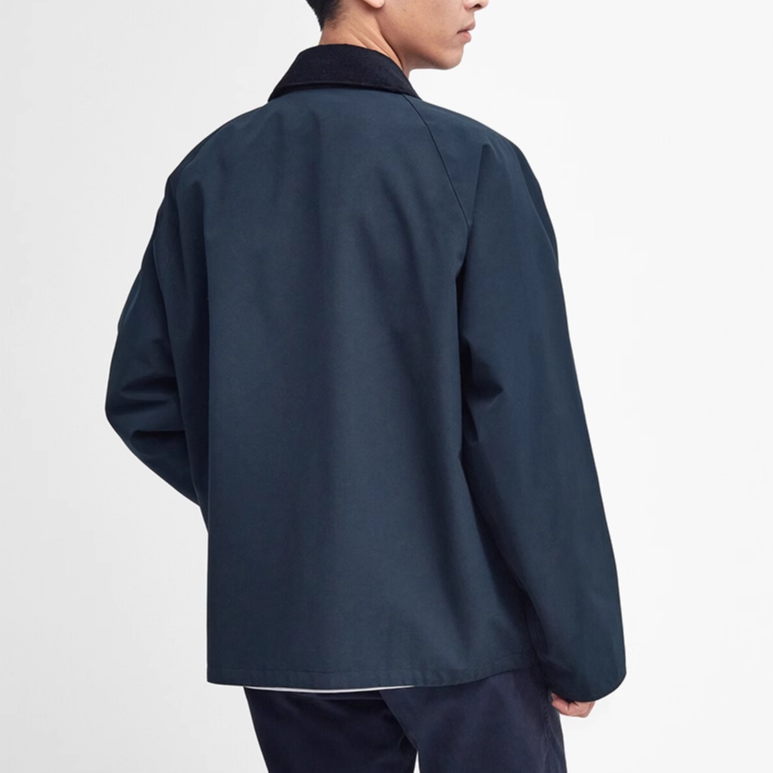 BARBOUR FW23 Reversible Casual Wax-Free Long-Sleeve Jacket Unisex Navy Blue MCA0963NY51 圖 5
