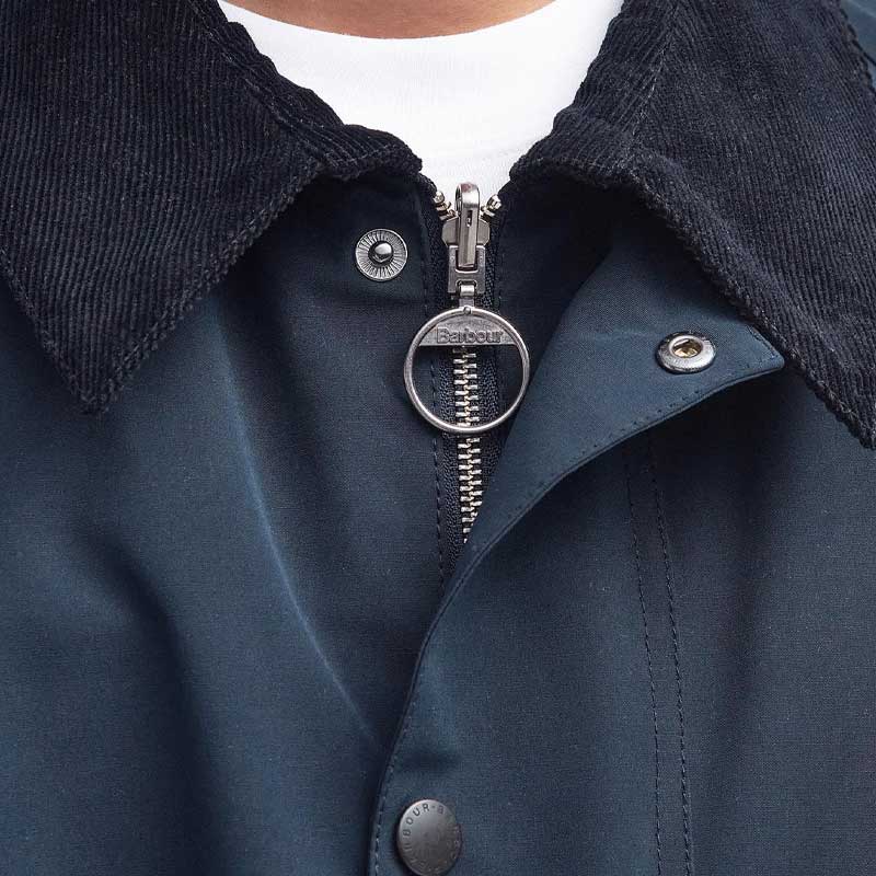 BARBOUR FW23 Reversible Casual Wax-Free Long-Sleeve Jacket Unisex Navy Blue MCA0963NY51 圖 6