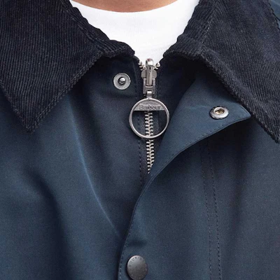 BARBOUR FW23 Reversible Casual Wax-Free Long-Sleeve Jacket Unisex Navy Blue MCA0963NY51 Details for BARBOUR FW23 Reversible Casual Wax-Free Long-Sleeve Jacket Unisex Navy Blue MCA0963NY51