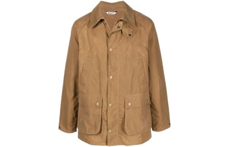 Barbour FW23 Solid Color Button-Up Shirt Jacket Brown () MCA0741MCASN51