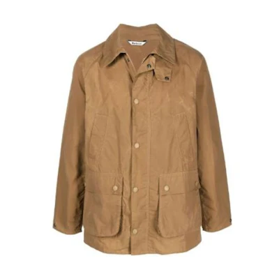 Barbour FW23 Solid Color Button-Up Shirt Jacket Brown () MCA0741MCASN51