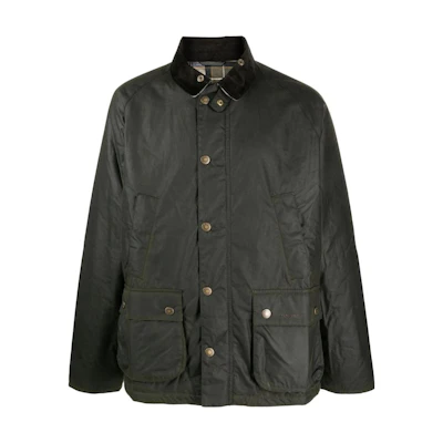 Barbour FW23 Solid Color Casual Jacket Green MWX2201